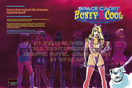 Cartoon: Honey B. Cool Comic Preview! (medium) by FeliXfromAC tagged by,created,aachen,line,design,sr,artwork,erotic,comic,cool,honey,wüsch,oliver,hardcover,album,novel,graphic,horst,reinhard,alias,felix