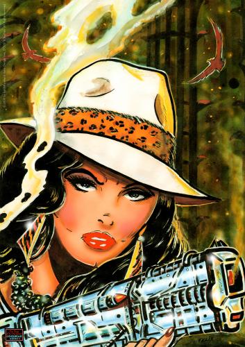 Cartoon: Indiana Josie Adventures (medium) by FeliXfromAC tagged illustration,comic,poster,parodie,parody,cover,adventure,josie,felix,alias,reinhard,horst,aachen,frau,woman,action,retrp,film,fun,design,line,pin,up,girls