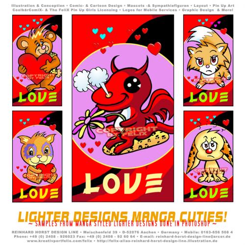 Cartoon: Manga styled lighter Cartoons (medium) by FeliXfromAC tagged nice,animals,tiere,tier,logos,stockart,sympathiefiguren,mascots,wallpapers,characters,characterdesign,figuren,hey,melde,dich,whimsical,felix,alias,design,line,red,love,herzen,beziehung,aachen,sorry,greeting,card,lighter,drago