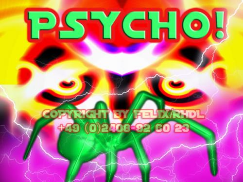 Cartoon: Psycho ! Motiv 01 (medium) by FeliXfromAC tagged mobile,services,handy,felix,alias,reinhard,horst,design,line,aachen,spinne,spider,horror,psycho,angst,cartoon,painting,stockart