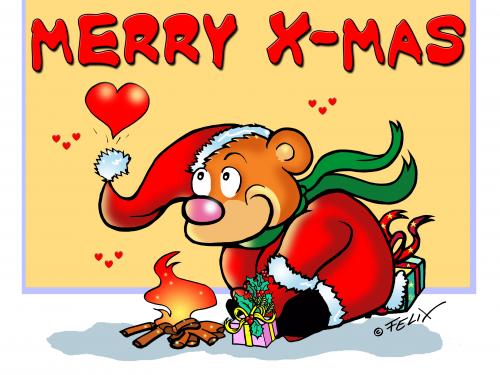 Weihnachts-Bär verträumt Weihnachts-Bär verträumt