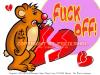 Cartoon: Rockys Goodbye (small) by FeliXfromAC tagged nice animals tiere tier logos sympathiefiguren mascots wallpapers characters characterdesign figuren hey melde dich whimsical felix alias reinhard horst reinhard horst design line bär bear red love herzen beziehung aachen fuck off 