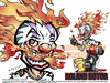 Cartoon: Cartoon Avatar Roland Botor (small) by FeliXfromAC tagged felix alias reinhard horst design line aachen illustration illustrator comic zeichner comiczeichner sympathie figuren mascot cartoon character humor horror clown rennfahrer rbert botor