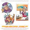 Cartoon: Cartoon Oldies (small) by FeliXfromAC tagged cartoon,comic,illustration,stockart,comix,felix,alias,reinhard,horst,aachen,design,line,oma,omma,grandma,grossmutter,business,geschäft,stimmt,son,cardboard,game,spiel,spieledesign