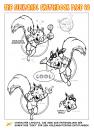 Cartoon: Character Sketches (small) by FeliXfromAC tagged charakter model sheet felix alias reinhard horst aachen chipmunk eichhörnchen mascot sympathiefigur design line layout entwurf comic cartoon illustration