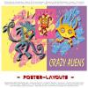 Cartoon: Crazy Aliens (small) by FeliXfromAC tagged alien,crazy,cartoon,poster,felix,alias,reinhard,horst,mann,man,cartoon,comic,comic,aachen,design,line,3d,