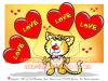 Cartoon: Greeting Card Design-Grußkarte (small) by FeliXfromAC tagged stockart,einschlafen,charakter,model,sheet,felix,alias,reinhard,horst,aachen,devil,teufel,mascot,sympathiefigur,gute,nacht,design,line,layout,entwurf,rot,red,comic,cartoon,illustration,katze,cat,ballon,balloon,love