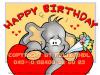 Cartoon: Happy Birthday! (small) by FeliXfromAC tagged charakter model sheet stockart felix alias reinhard horst aachen elefant elephant happy birthday mascot sympathiefigur design line layout entwurf rot red comic cartoon illustration stockart heart herz love liebe 