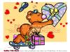 Cartoon: Happy Birthday! (small) by FeliXfromAC tagged bobbo the bear bär tiere animals niedlich whimsical hadyogo wallpaper felix alias reinhard horst ecard glück greetings glückwünsche love liebe