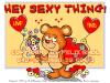 Cartoon: Hey Sexy Thing! (small) by FeliXfromAC tagged valentins,tag,felix,alias,reinhard,horst,bär,bear,love,liebe,herz,herzen,heart,hearts,aachen,design,line,comic,cartoon,grüße,greetings