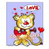 Cartoon: Katzenjammer Love-Lovecrazy Leo (small) by FeliXfromAC tagged leo love tiere tier animal lovecrazy character design handy wallpaper animal tier leopard gitarre gesang comic comix cartoon felix alias reinhard horst 