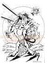 Cartoon: Killer Toons 01 (small) by FeliXfromAC tagged roleplay game rollenspiel animals tiere tier stockart cat poster cartoon comic comix action classic felix alias reinhard horst design line banzai japan sport kamikaze action toon comic comix aachen katze cat dog hund stockart balla 