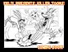 Cartoon: Killer Toons 06 (small) by FeliXfromAC tagged roleplay game rollenspiel animals tiere tier stockart cat poster cartoon comic comix action classic felix alias reinhard horst design line banzai japan sport kamikaze toon killer aachen hase wolf girl balla