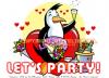 Cartoon: Lets Party (small) by FeliXfromAC tagged nice animals tiere tier logos sympathiefiguren mascots wallpapers characters characterdesign figuren hey melde dich whimsical felix alias reinhard horst reinhard horst design line red love herzen beziehung aachen pinguin penguine greeting card birthday 