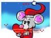 Cartoon: Mouse Cartoon Character (small) by FeliXfromAC tagged charakter model sheet felix alias reinhard horst aachen devil teufel mascot sympathiefigur hölle heiß hell hot design line layout entwurf rot red comic xmas weihnachten cartoon illustration stockart