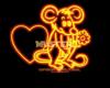 Cartoon: Neon Cartoon (small) by FeliXfromAC tagged charakter model sheet felix alias reinhard horst aachen mouse maus mascot sympathiefigur herz heart flower blumen neon comic cartoon illustration stockart 