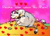 Cartoon: Sheep in Love (small) by FeliXfromAC tagged felix,alias,reinhard,horst,aachen,stockart,sheeps,in,love,schaf,schafe,cartoon,handy,mobile,services,liebe,funny,tiere,animals,sex,devil,teufel