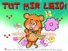 Cartoon: Sorry -Tut mir leid! (small) by FeliXfromAC tagged bär,bear,sorry,tut,mir,leid,charakter,model,sheet,felix,alias,reinhard,horst,aachen,blume,flower,girl,grusskarte,mascot,sympathiefigur,gute,nacht,design,line,layout,entwurf,rot,red,comic,cartoon,illustration,stockart,