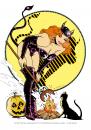 Cartoon: The FeliX Pin Up Halloween Girls (small) by FeliXfromAC tagged halloween frau woman stockart felix pin up girls poster tshirt girl sexy collection 1942 hexe witch witchcraft alias reinhard horst aachen comic cartooon illustration design line