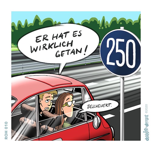 Cartoon: Ausschlussverfahren (medium) by Jo Drathjer tagged auto,autobahn,bab,car,accident,richtgeschwindigkeit,scheuer,abgase,highway,geschwindigkeit,tempolimit,reduzierung,feinstaub,energie,sparen,unfalltote,vermeiden,unfallstatistik,der,weg,ist,das,ziel,beschränkung,suv,spritfresser,unfallrisiko