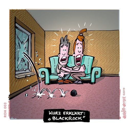 Cartoon: Blackrock (medium) by Jo Drathjer tagged blackrock,financialindustry,fmerz,finanzcrash,aktien,aktientipps,drathjerunddemant,cartoon