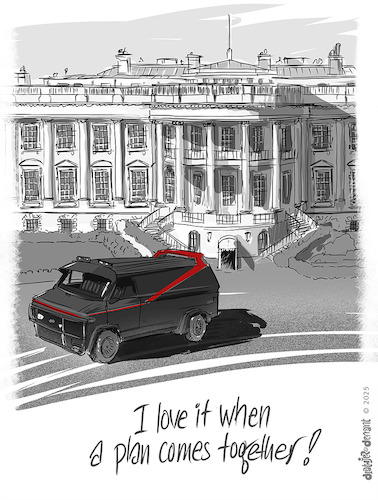 Cartoon: Hanibal (medium) by Jo Drathjer tagged usa,whitehouse,grifters