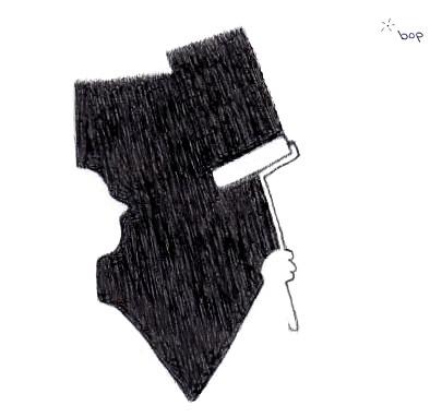 Cartoon: SCHWARZMALER (medium) by Bop Tag tagged schwarz,schwarzsehen,schwarzmalen,schwarzarbeit,