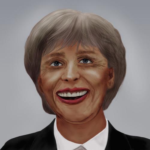 Cartoon: Merkel Obama (medium) by salinos tagged angela,merkel,obama,barack,wahl,deutschland