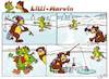 Cartoon: Eisangeln mit Lilli und Marvin (small) by salinos tagged lilli,marvin,winter,eis,angeln