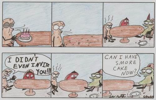 Cartoon: A La Carte (medium) by calebgustafson tagged cake,birthday