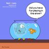 Cartoon: Ned and Larry - Snow Day (small) by NedandLarryComics tagged cartoon,goldfish,funny,snow,winter,comics,comic,fishbowl