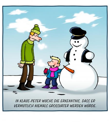 Cartoon: Erkenntnis (medium) by volkertoons tagged volkertoons,cartoon,humor,nature,gay,schwul,vater,sohn,father,son,schneemann,snow,man,winter,family,familie,großvater,grandfather,kinder,children,kids,schwul,schwule,sexualität,transsexuell,transe,transsexueller,transvestit,trieb,sm,sm club,männerfreundschaft,männerbünde,homosexueller,homosexuell,homosexualität,homo,gleichgeschlechtliche en,familie,vater,sohn,zukunft,nachwuchs enkelkind,fortpflanzung,großvater,kinder,winter,schneemann,gleichgeschlechtliche,lebensweisen,nachwuchs,enkelkind,en,club