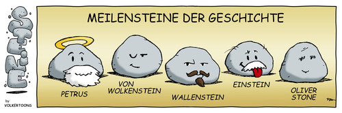 Cartoon: STEINE - Meilensteine (medium) by volkertoons tagged stein,steine,stone,stones,history,geschichte,persönlichkeiten,famous,persons,stein,steine,stone,stones,history,geschichte,persönlichkeiten,famous,persons