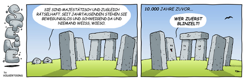 Cartoon: STEINE - Stonehenge (medium) by volkertoons tagged steine,stein,stone,stones,stonehenge,kult,megalithkultur,bauwerk,artefakt,artefact,building,monument,history,fun,humor,secret,mystery,geheimnis,steine,stein,stone,stones,stonehenge,kult,megalithkultur,bauwerk,artefakt,artefact,building,monument,history,fun,humor,secret,mystery,geheimnis