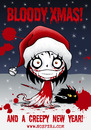 Cartoon: Bloody Xmas (small) by volkertoons tagged volkertoons,nosfera,vampir,vampire,vicious,vampiress,böse,vampöse,bad,evil,süß,sweet,cute,nadel,needle,mädchen,girl,winter,schnee,snow,blut,blood,snowblood,nacht,night,goth,gothic,weihnachten,christmas,xmas,silvester,sylvester,neujahr,neues,jahr,new,year,