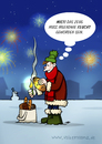 Cartoon: Brot statt Böller - die Karte (small) by volkertoons tagged volkertoons,cartoon,lustig,humor,silvester,neujahr,böller,brot,albern