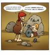 Cartoon: Der kleine Erfinder (small) by volkertoons tagged cartoons,volkertoons,humor,stone,age,steinzeit,rad,wheel,erfindung,invention