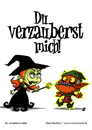 Cartoon: Du verzauberst mich! (small) by volkertoons tagged volkertoons cartoon comic karte grußkarte greeting card hexe witch gnom goblin zauberei sorcery hexerei witchcraft verzaubern bewitch lustig spaß humor fun funny