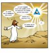 Cartoon: Gottes Sohn (small) by volkertoons tagged cartoons,volkertoons,jesus,christus,christ,religion,gott,god,schwimmen