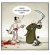 Cartoon: Harakiri Man (small) by volkertoons tagged volkertoons,cartoon,black,humor,death,tot,samurai,selbstmord,selbsttötung,harakiri,seppuku,suicide,reflex,blood