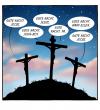 Cartoon: Waltons Mountain (small) by volkertoons tagged volkertoons,cartoon,humor,jesus,christus,christ,ostern,easter,kreuzigung,golgatha,golgotha,waltons,tv,fernsehen,serie