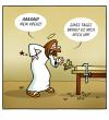 Cartoon: Kreuzschmerzen (small) by volkertoons tagged jesus,christus,christ,religion,pain,kreuz,schmerzen,cartoon,volkertoons