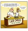 Cartoon: Laib Christi (small) by volkertoons tagged cartoons volkertoons jesus christus brot bread bäcker baker