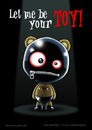 Cartoon: Let me be your toy! (small) by volkertoons tagged volkertoons cartoon comic karte grußkarte postkarte greeting card bär baer teddy bear teddybär spielzeug toy pet plüschtier kuscheltier stofftier sm fetisch sex latex piercing sklave slave