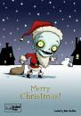 Cartoon: Merry Christmas (small) by volkertoons tagged volkertoons cartoon volker dornemann greeting card grußkarte karte spooky christmas xmas weihnachten advent zombie gothic undead fred horror creepy creeps