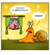 Cartoon: Nacktschnecke (small) by volkertoons tagged volkertoons,cartoon,schwein,schnecke,nackt,nacktschnecke,voyeur,kalauer