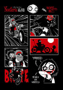 Cartoon: NOSFERA - Born To Be (small) by volkertoons tagged nosfera böse vampöse vampir vampire vampires vampiress essen auf rädern meals on wheels food blut blood biker bike hitchhiking anhalter the road motorrad motorcycle easy rider steppenwolf tot untot dead undead fun spaß humor gothic dark