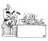 Cartoon: Pom Pom (small) by volkertoons tagged volkertoons cartoon kassiererin rudersklave animateur pompom trommel galeere supermarkt kasse ausbeutung arbeit