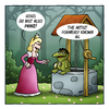 Cartoon: Prinz (small) by volkertoons tagged volkertoons,cartoon,märchen,fairy,tale,prinz,prince,prinzessin,princess,frosch,frog,froschkönig,lustig,albern,kalauer