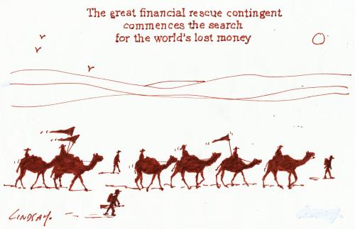Cartoon: Money (medium) by Lindsay Foyle tagged finance,money,wealth,banking